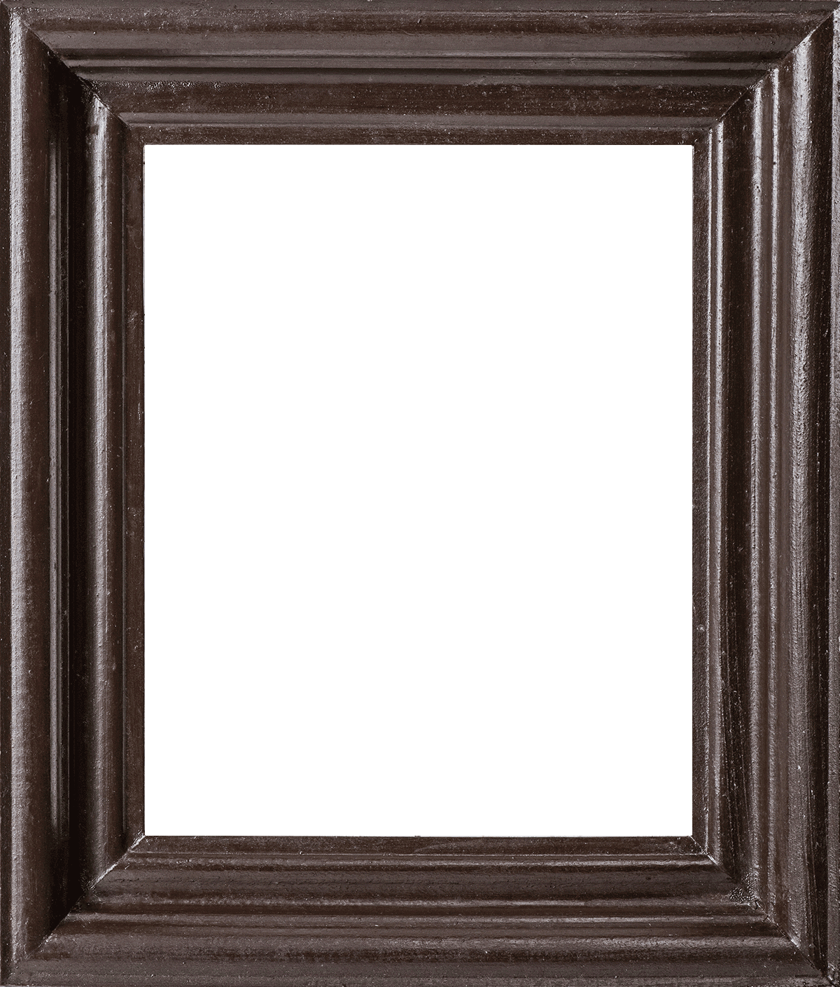 A painting of a wood frame