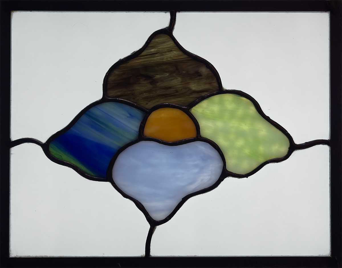 Flower project created in stained glass